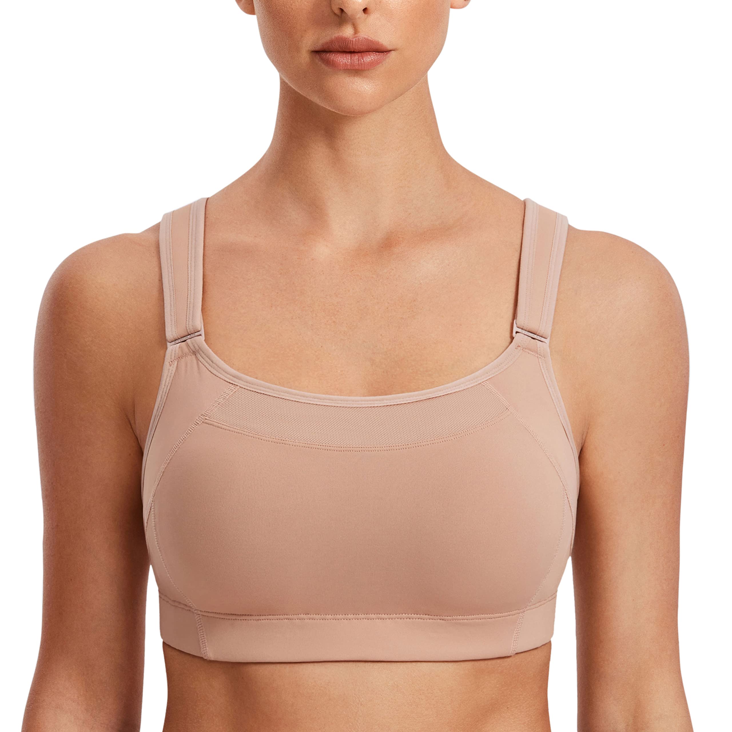 SYROKAN Women's High Impact Sports Bra - Adjustable Front, Wirefree, No Bounce Support for Running, Workout & Gym - Perfect for High-Intensity Training & Active Lifestyles