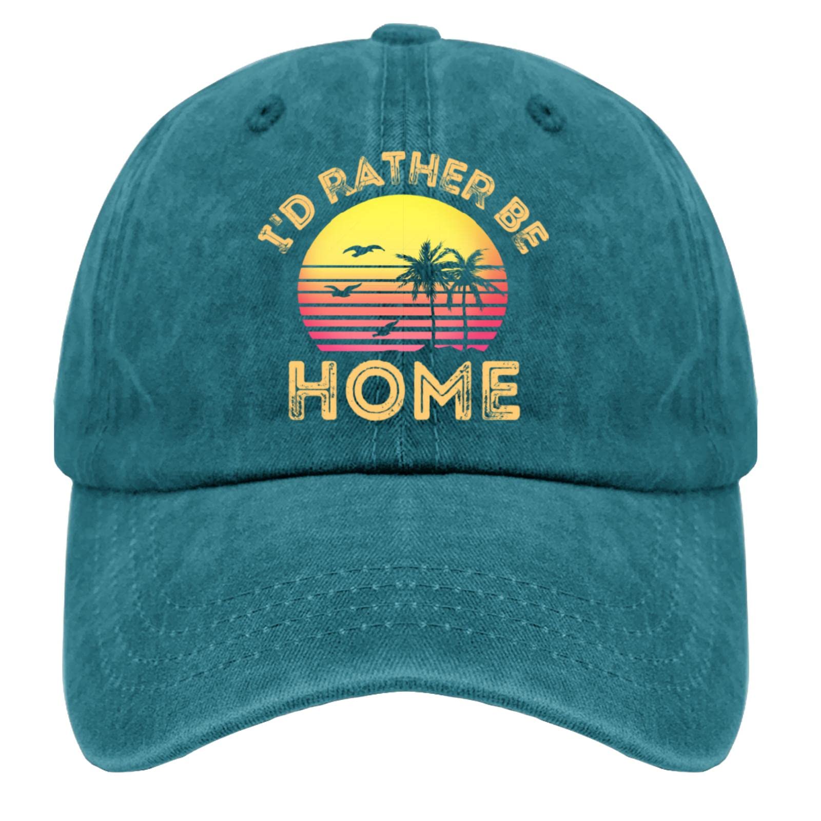 Stylish Cowboy Baseball Cap for Women - Low-Key 'I'd Rather Be in Florida' Snapback Cotton Hat - Perfect for Fishing, Outdoor Adventures & Casual Wear