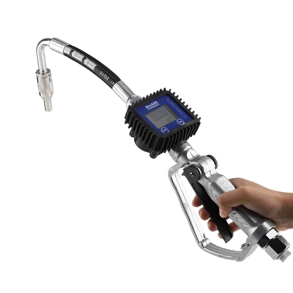 1pc Digital Lube Gun Pistol Oil Nozzle with Meter - Precision Grease Dispenser for Automotive, Industrial & Machinery Maintenance