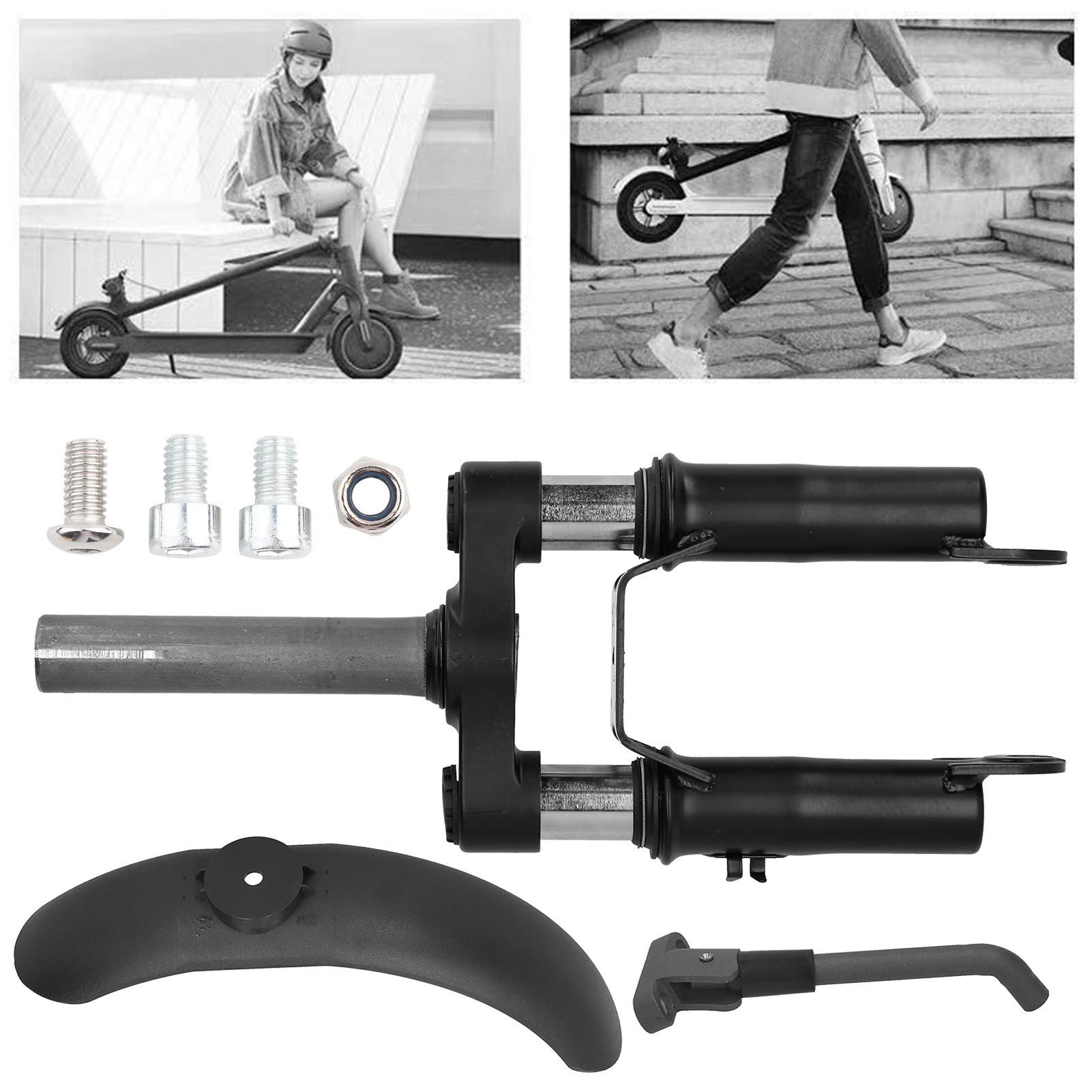 Yosoo Health Gear Electric Scooter with Suspension Front Fork & Mud Guard - Compatible with M365/Pro E-Scooters - Perfect for Outdoor Commuting & Urban Travel