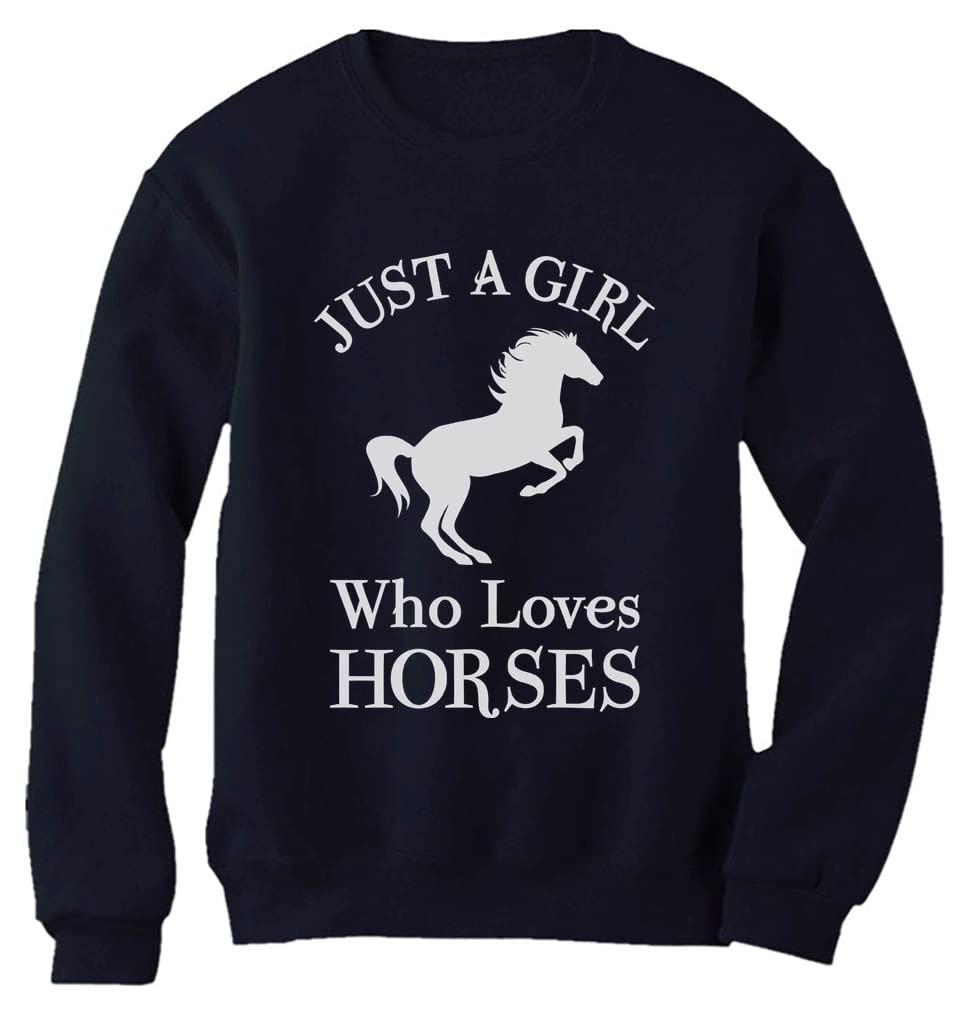 Tstars Horse Lover Sweatshirt for Women - Cute Equestrian Gifts for Girls Who Love Horses - Perfect for Riding Lessons, Barn Chores & Horseback Riding