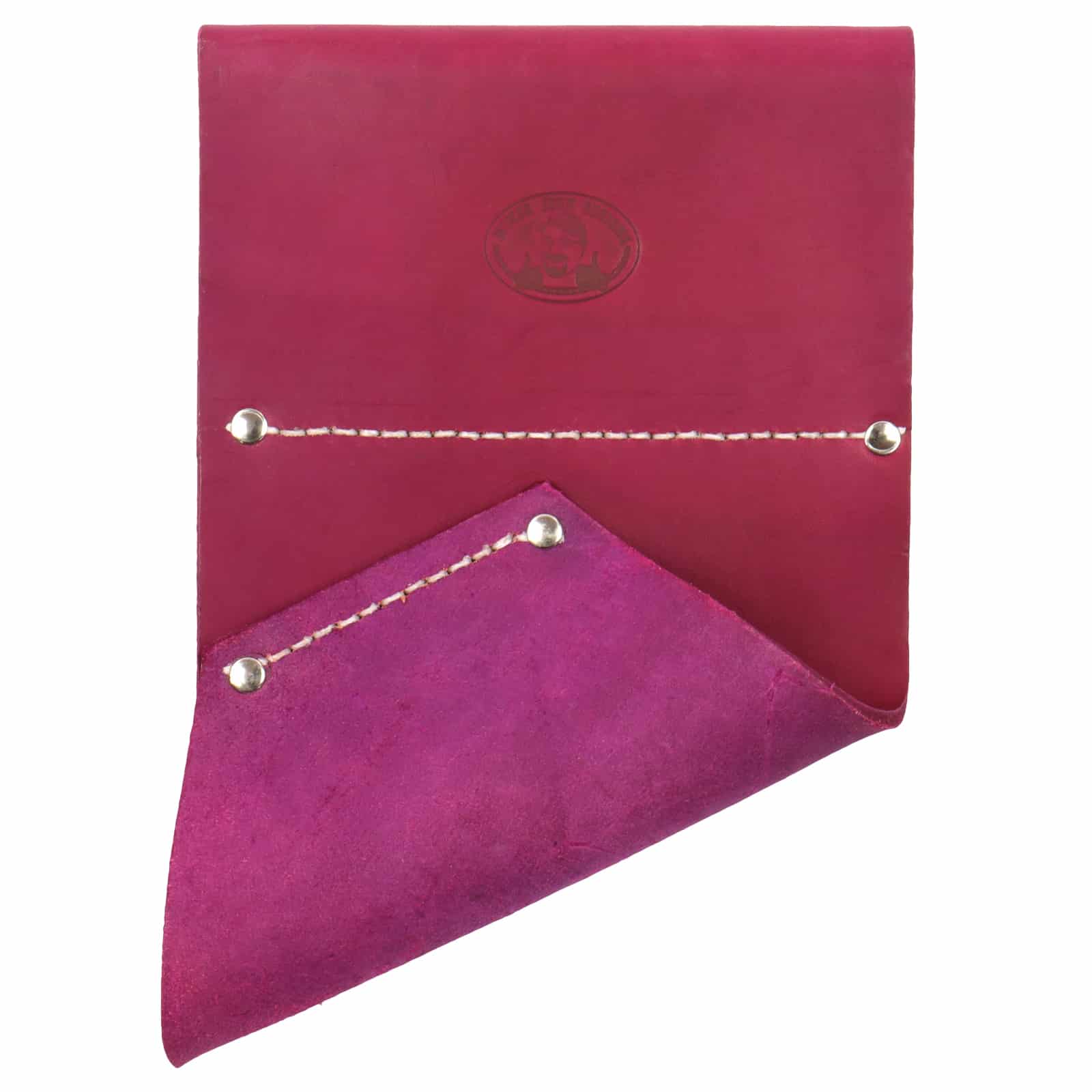 Miner John Designs Australian Style Leather Guitar Pick Holder for Left-Handed Players - Perfect for Wine Red Electric & Acoustic Guitars - Ideal for Musicians, Performers & Guitar Enthusiasts