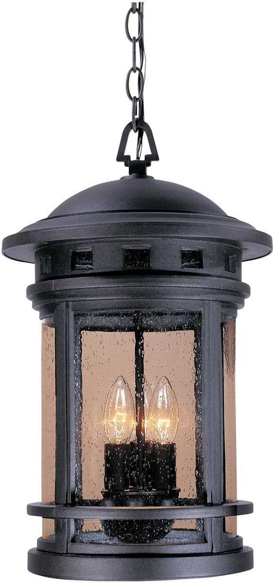 11W Sedona 3-Light Outdoor Pendant Light Fixture - Oil Rubbed Bronze Finish - Perfect for Porch, Patio, Deck & Entryway Lighting
