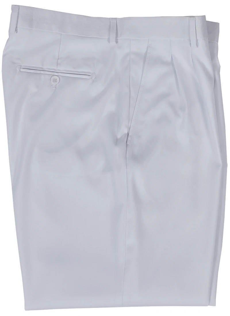 Comfortable White Peated Wide Fit Pants for Women - Loose Fit Casual Trousers for Work, Travel & Everyday Wear