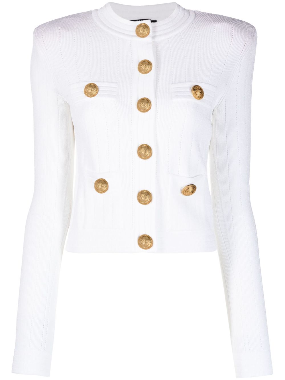 Balmain White Sweaters for Women - Luxury Cashmere Knitwear for Fall & Winter Fashion | Perfect for Office, Parties & Casual Outfits