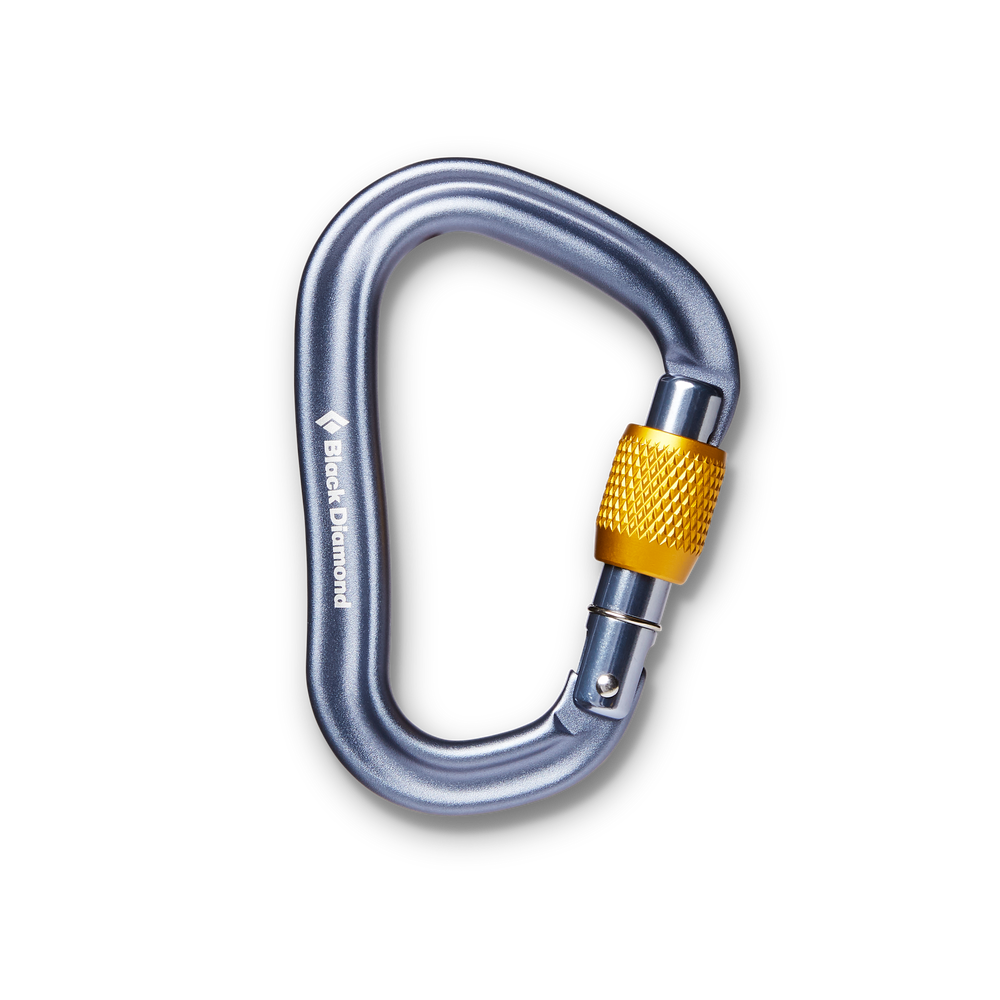 Black Diamond Vapor Lock Screwgate Carabiner - Lightweight Climbing Carabiner for Rock Climbing, Hiking & Outdoor Adventures - Secure Locking Mechanism for Safety Gear