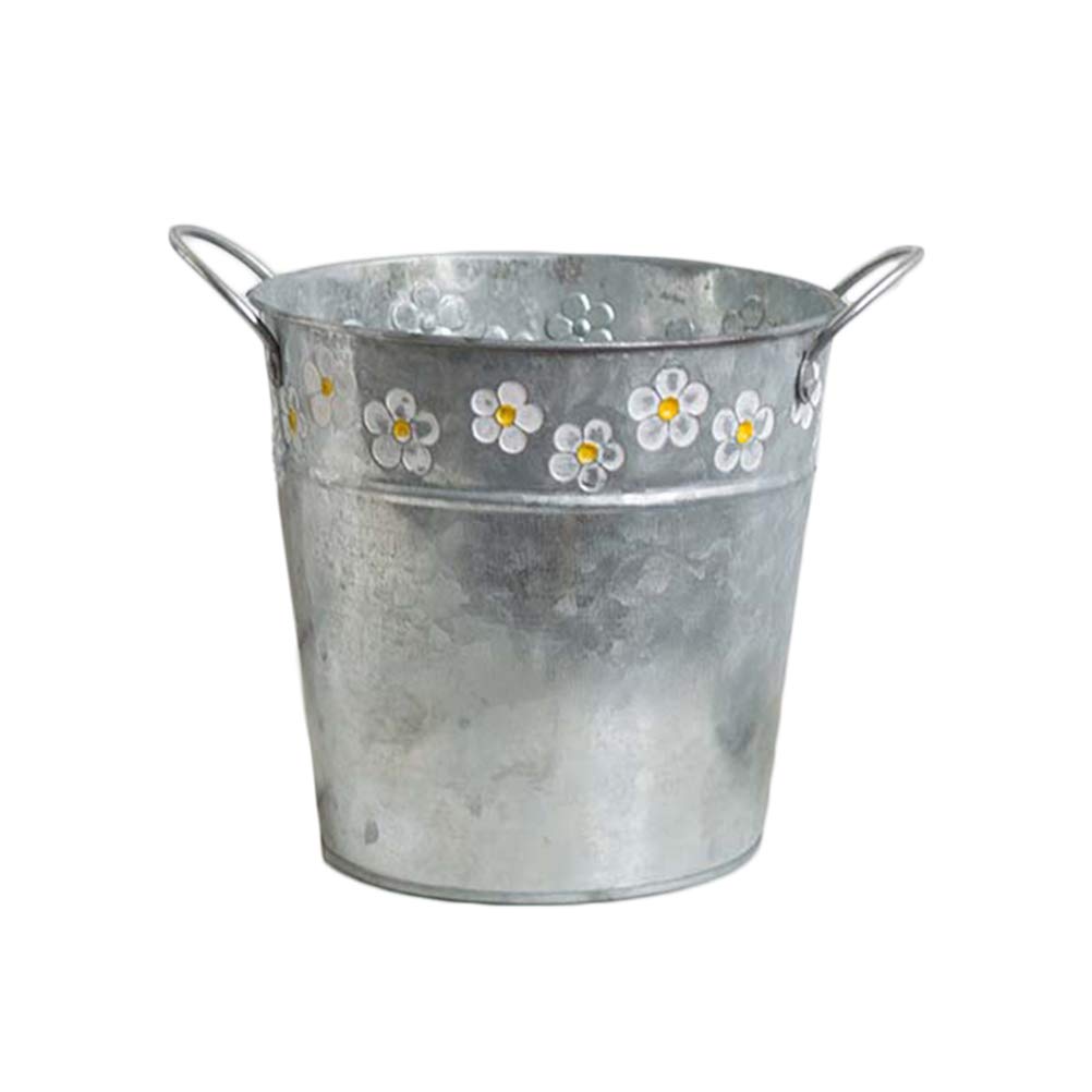 BESPORTBLE Iron Flower Pot - Decorative Plant Pot for Bonsai, Succulents, and Home Gardening - Rustic Metal Bucket for Indoor and Outdoor Decor