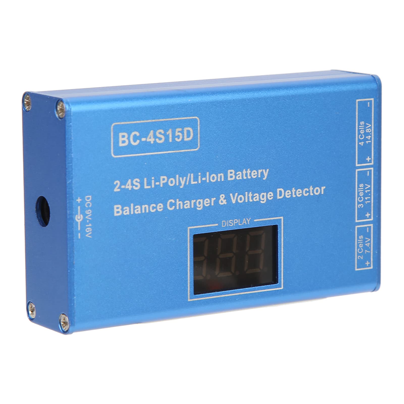 Kadimendium RC Balance Charger - High Precision Fast Charging with Real-Time Display for 2S-4S RC Batteries | Perfect for Model Airplanes & Remote Control Toys (Adapter Not Included) | Ideal for Hobbyists, Drone Enthusiasts & RC Car Racing
