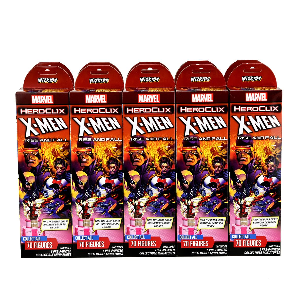 WizKids Marvel HeroClix: X-Men Rise and Fall Booster Brick (10 Pack) | Collectible Miniature Game for Tabletop Battles | Perfect for Superhero Fans and Strategy Gamers