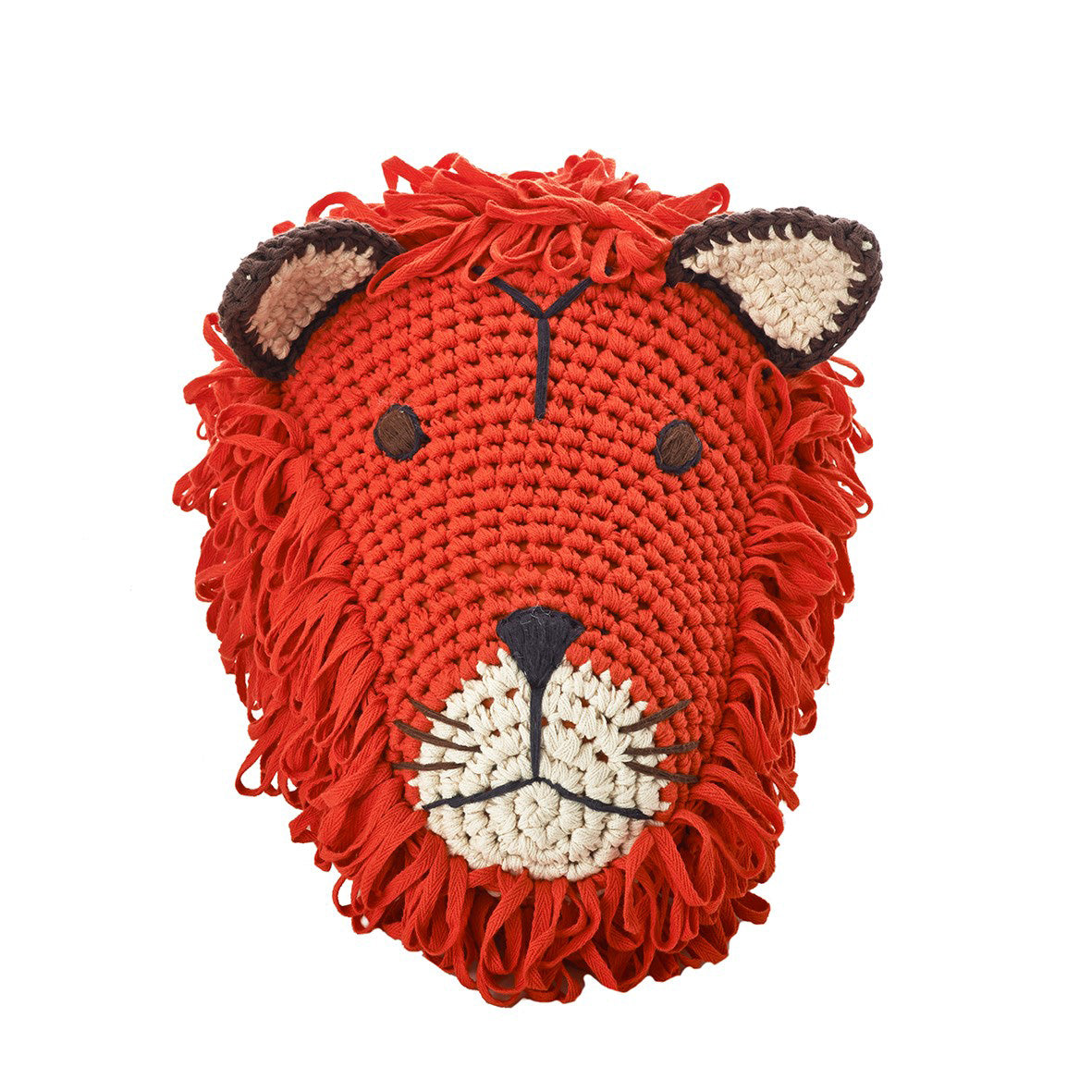 Anne Claire Petit Lion Head Mandarin - Soft & Cute Plush Toy for Kids & Babies - Perfect for Nursery Decor, Gifts & Playtime