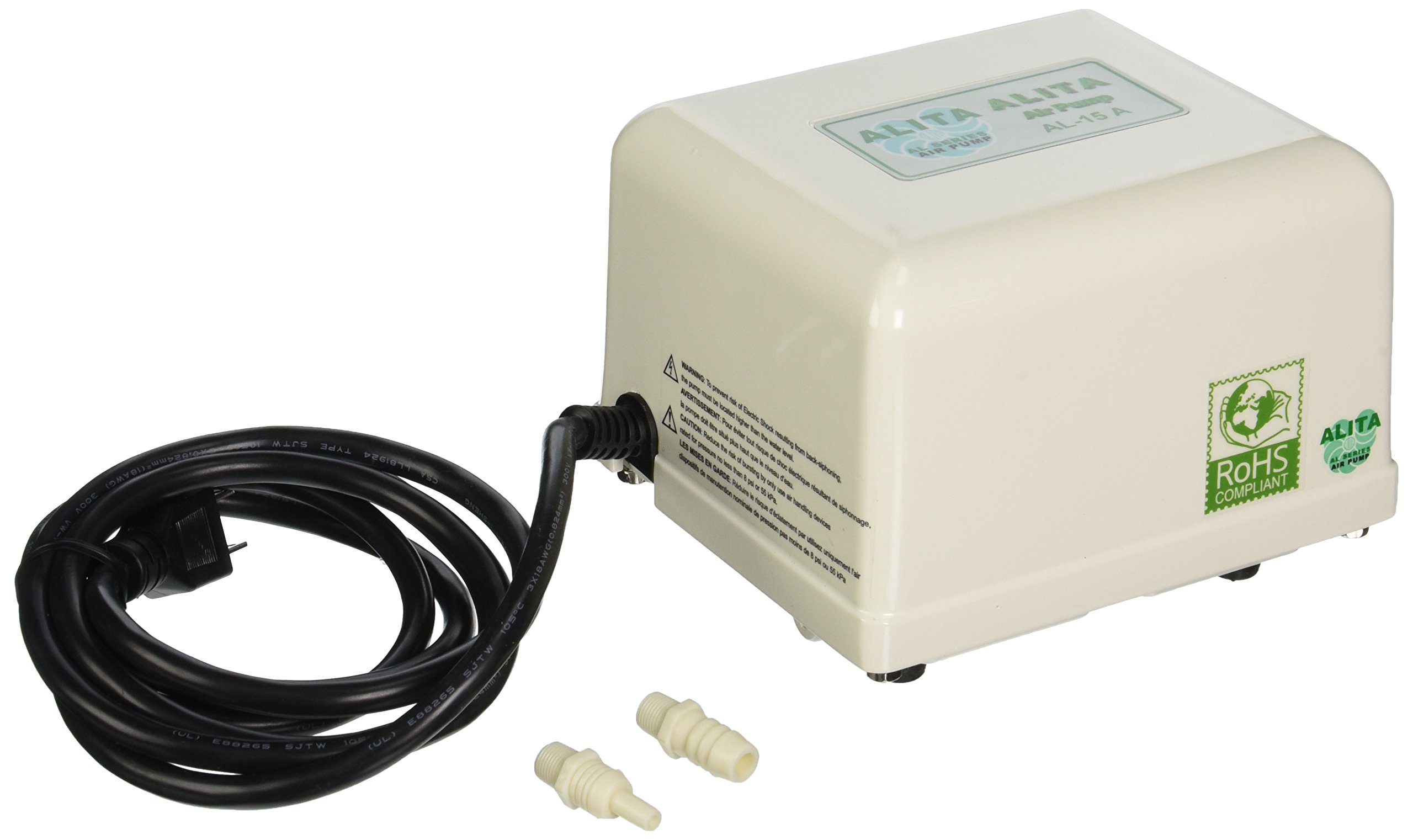ALITA INDUSTRIES High-Power Air Pump 15 LPM (15 Liters Per Minute) - Portable Air Compressor for Aquariums, Inflatables, Air Mattresses & Outdoor Activities