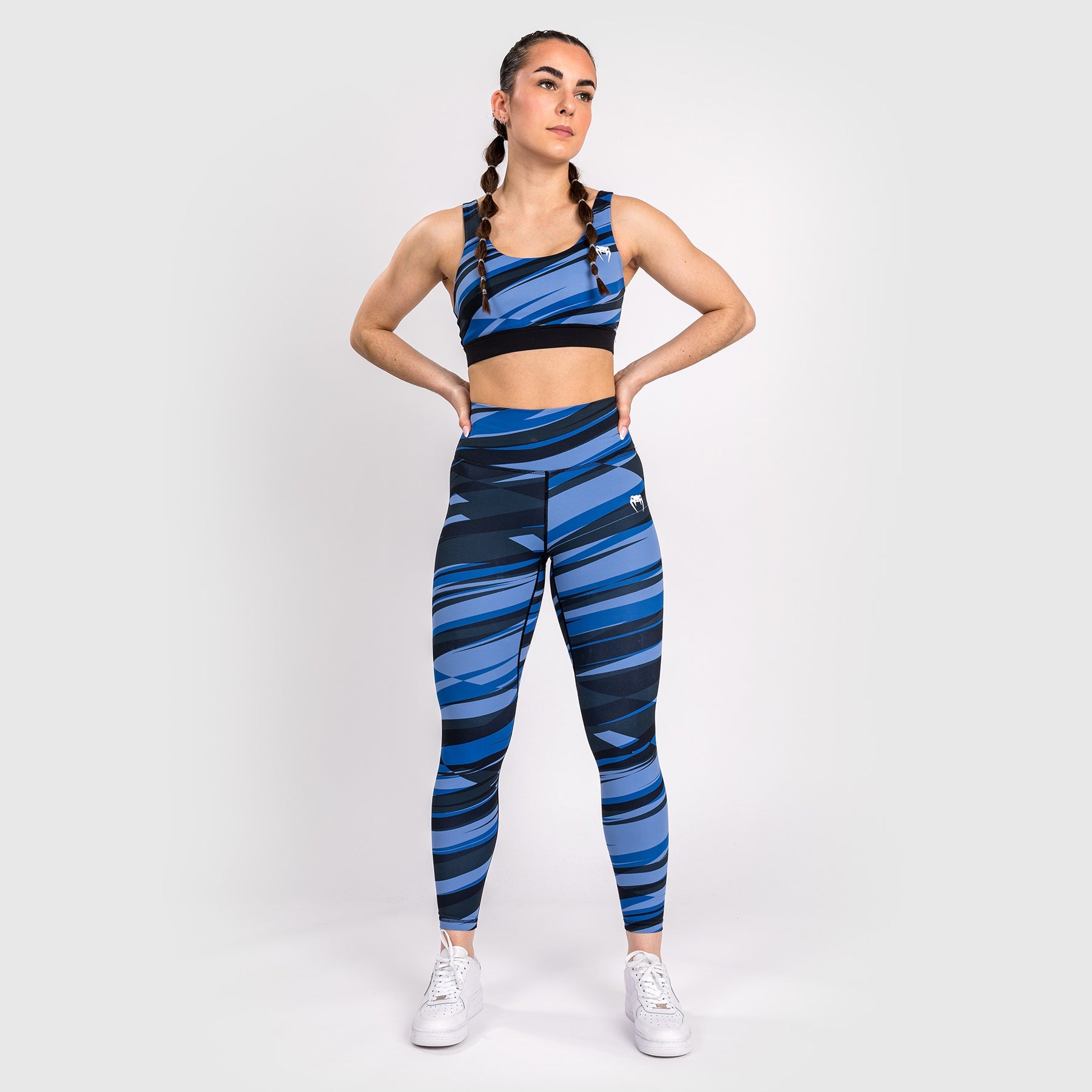 Venum Abyss Women's 7/8 Leggings - Shadow Blue | High-Waisted Yoga Pants for Workout & Gym | Comfortable Training Tights for Running & Fitness