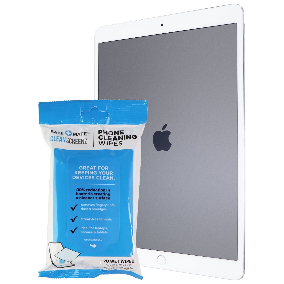 Apple iPad Pro 10.5-inch Tablet (A1701) Wi-Fi Only 256GB Silver - Premium Performance for Work & Study + Includes Free Screen Cleaning Wipes