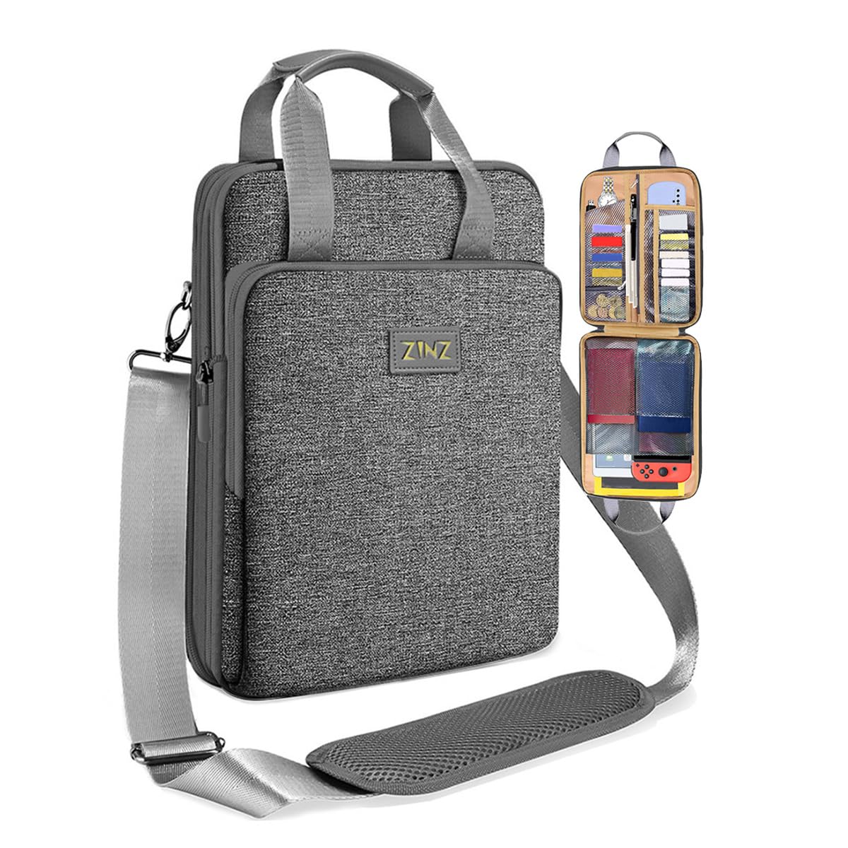 ZINZ Slim Expandable 13 Inch Laptop Shoulder Bag - Compatible with MacBook Air 13