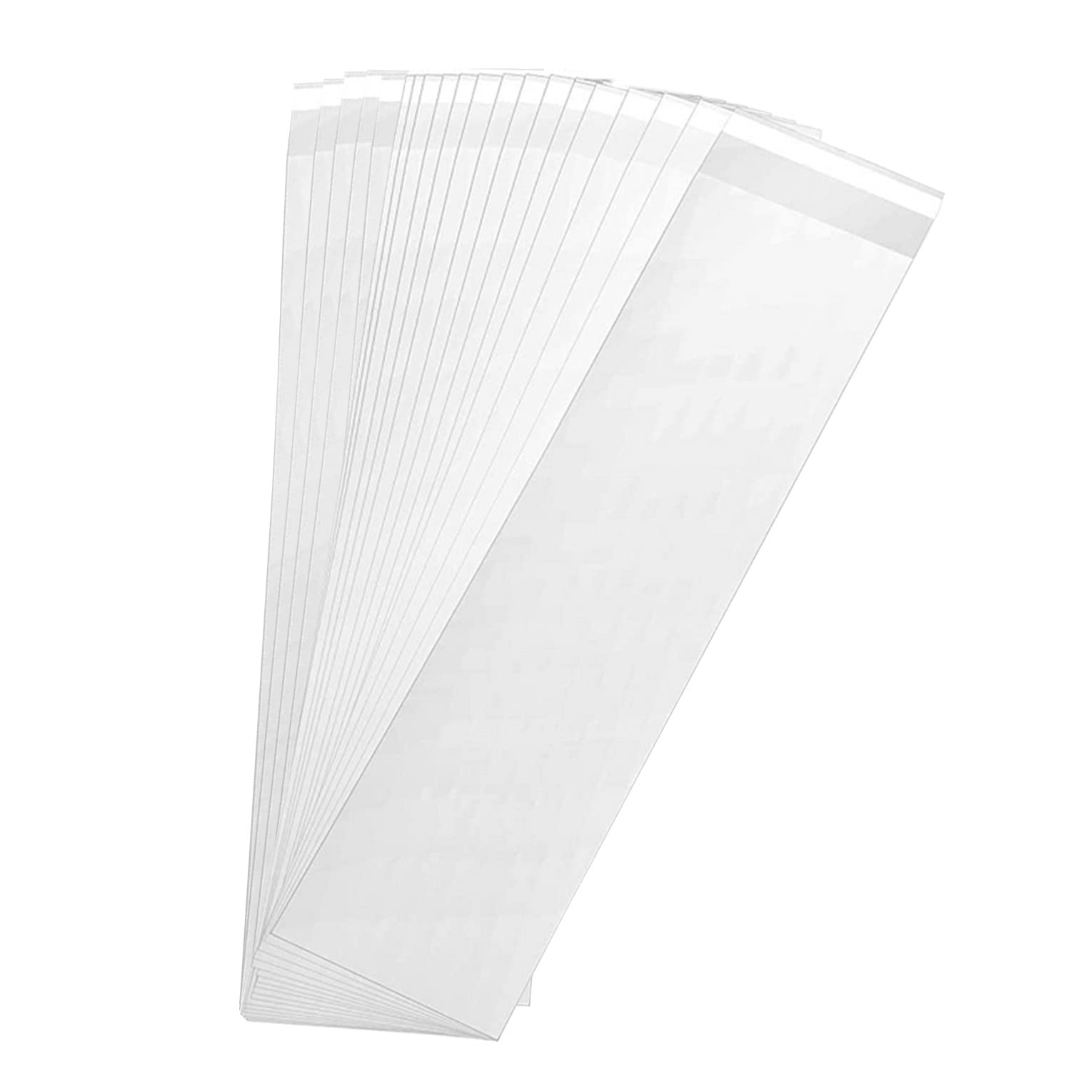 KoberrLi 2 x 10-Inch Pretzel Rod Bags - 100Pcs Individually Wrapped Pretzel Sticks in Clear Cellophane Bags for Party Favors, Snack Packs & Chocolate Dipping Treats