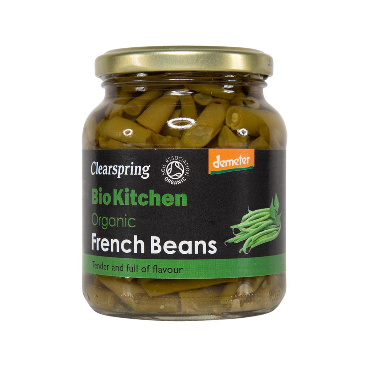 Organic French Beans by CLEARSPRING - 340g | Non-GMO, Gluten-Free | Perfect for Salads, Stews & Healthy Meal Prep