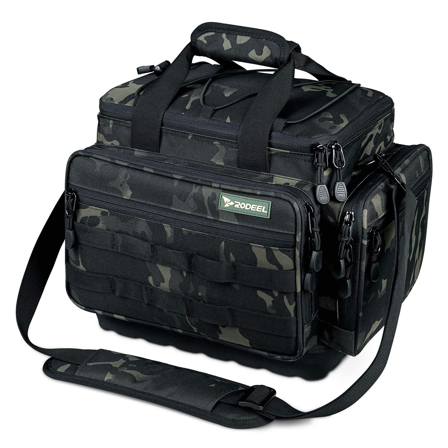 Rodeel Fishing Tackle Bags - Waterproof & Durable Saltwater & Freshwater Fishing Gear Storage - Perfect for Boat, Kayak & Shore Fishing Trips