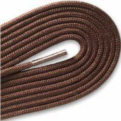 Thin Round Fashion Dress Shoelaces - 1/8 Inch Width, Brown (2 Pair Pack) - Perfect for Casual Shoes, Sneakers & Dress Shoes