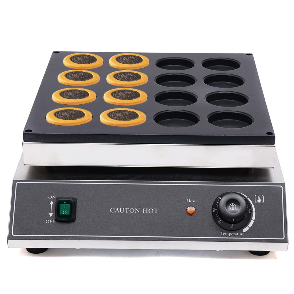 Commercial Electric Waffle Maker Machine - 1700W Stainless Steel Waffle Iron with Nonstick Coating (16 Pcs) for Waffles, Paninis, Hash Browns - 110V Household & Restaurant Use - Perfect for Breakfast, Brunch, and Catering Events