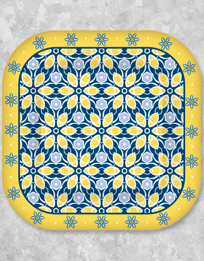 Barcelona Dinner Plates Set of 4 - Elegant Spanish-Inspired Ceramic Plates for Dining, Entertaining & Home Decor - Perfect for Restaurants, Weddings & Special Occasions