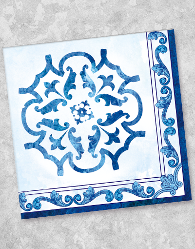Premium Blue Capri Luncheon Napkins - 36 Count Disposable Napkins for Parties, Weddings & Formal Dining - Elegant Table Setting Accessories