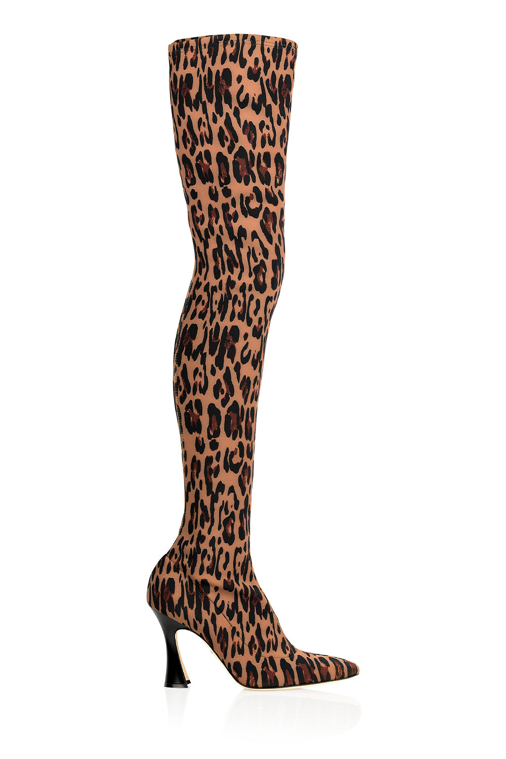 OTK Brandy Boots in Leopard Print - Women's Fashion Over The Knee Boots for Fall & Winter, Perfect for Casual Outfits, Parties and Night Out