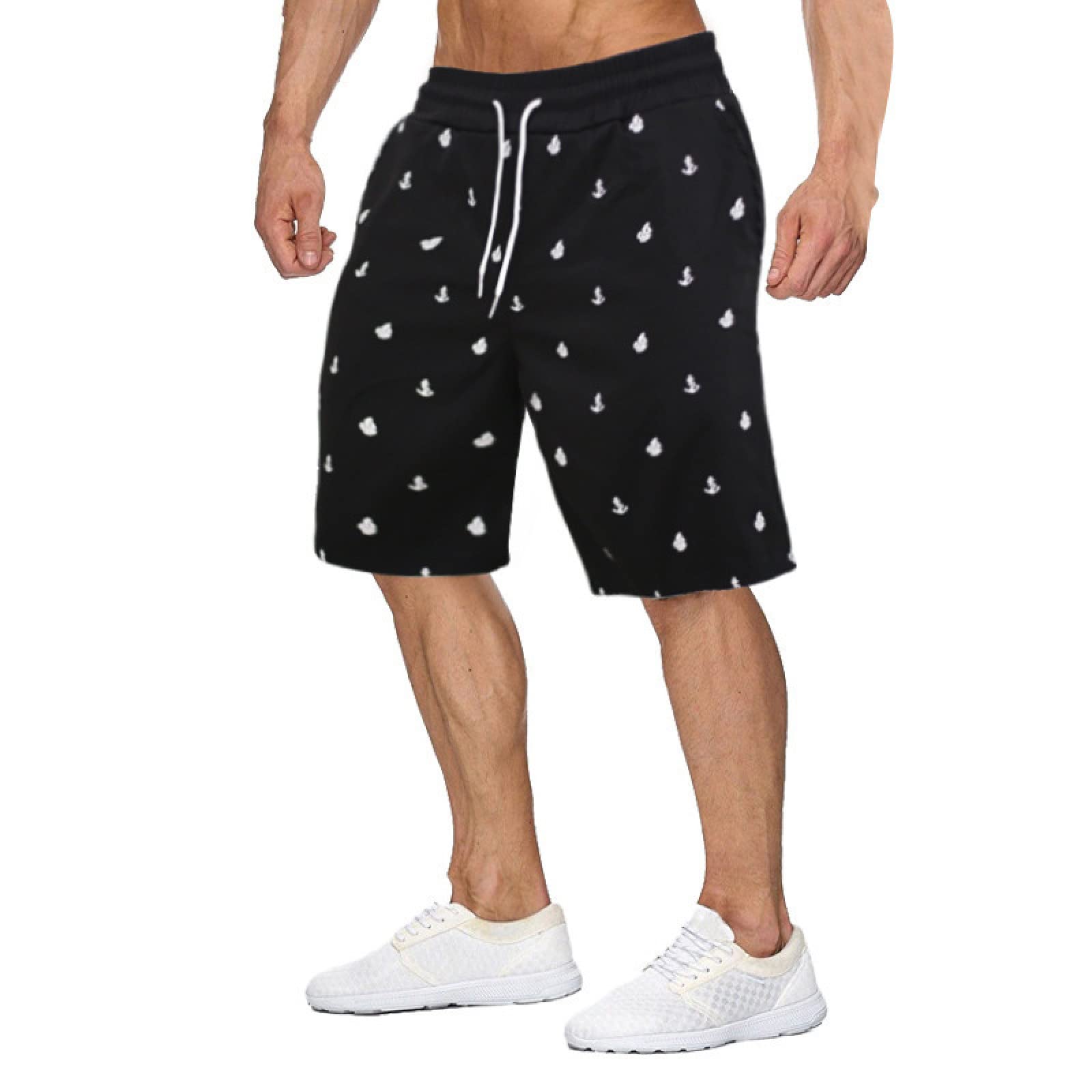 Men's Printed Shorts - Lightweight & Breathable Summer Shorts for Casual Wear, Gym, and Outdoor Activities | European & American Style