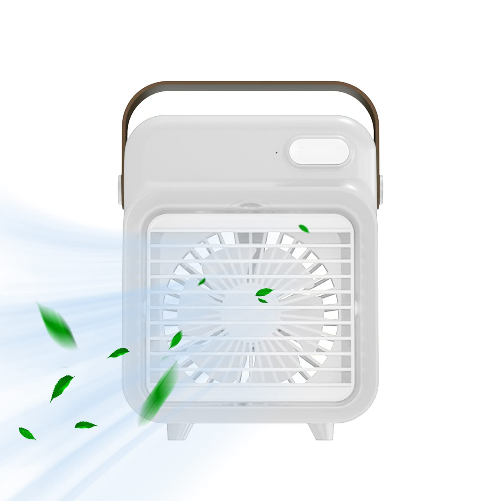2022 New Portable Air Cooler & Evaporative Air Conditioner Fan - USB Powered Desktop & Room Cooling Fan for Home, Office, Camping | White | Perfect for Bedroom, Outdoor & Travel Use