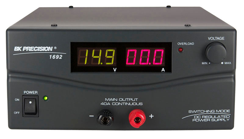 BK Precision 1692 Switching Mode DC Power Supply - 3-15VDC, 40A Continuous Output - Ideal for Electronics Testing, Lab Equipment & Industrial Applications