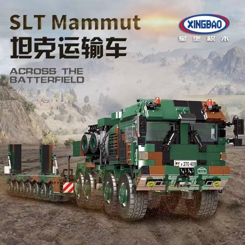 XINGBAO XB 06046 SLT Mammut Tank Transporter Building Blocks Set - Military Vehicle Model Kit for Collectors & Hobbyists | Perfect for Display, Gift Giving & Creative Play