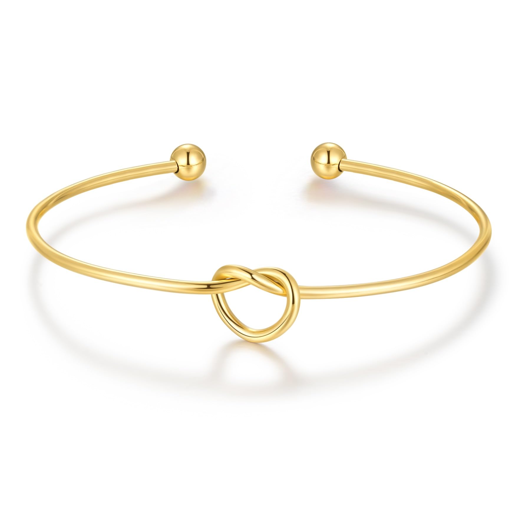 Love Knot Gold Bracelet for Women - Elegant Birthday, Christmas, Anniversary, Mother's Day, Valentine's Day Gift for Mom, Teen Girls, Best Friend, Coworker - Perfect Stocking Stuffer for Her
