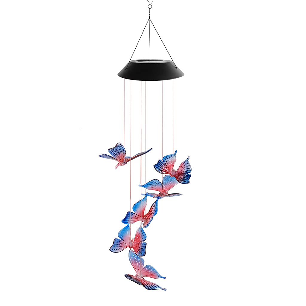 Solar Wind Chimes for Garden - Elegant Outdoor Wind Chime Decor with Luminous Glow, Perfect for Patio, Yard, and Home Decoration - Unique Gift Idea for Garden Lovers & Housewarming