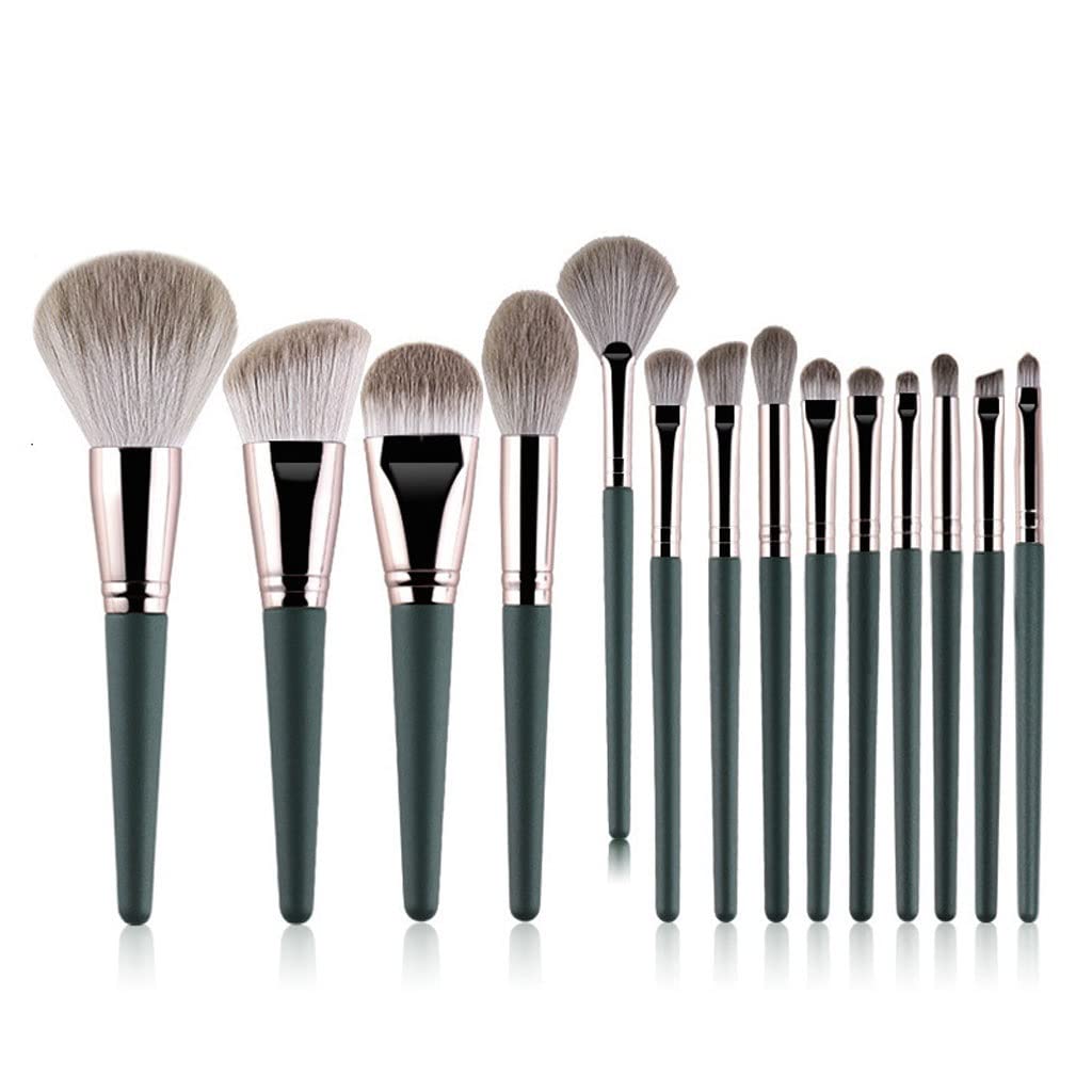 BVDSG 14-Piece Blush & Makeup Brush Set - Professional Foundation & Beauty Brushes for Flawless Makeup Application | Perfect for Daily Use, Travel & Professional Makeup Artists