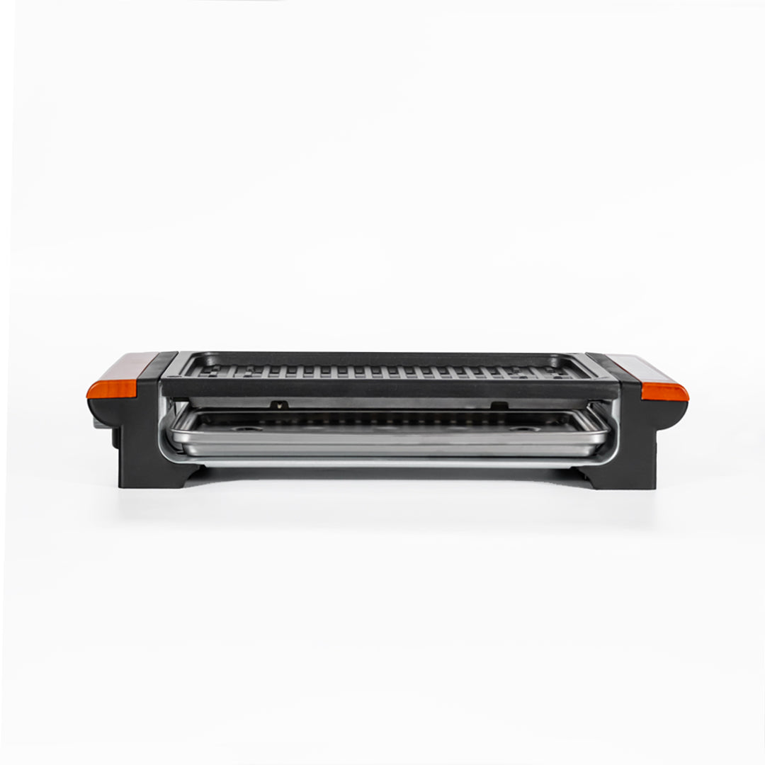 TOYOMI Electric Grill Plate - Non-Stick Indoor BBQ Grill with Adjustable Temperature for Home, Kitchen, Camping & Parties - Perfect for Steak, Burgers, Seafood & Vegetables