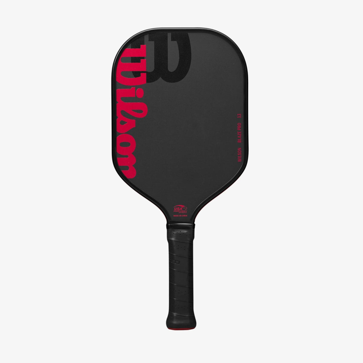 Wilson Blaze PRO 13 Pickleball Paddle - Premium Carbon Fiber Face with Cushion Grip | Black/Red Color | Perfect for Competitive Play & Outdoor Recreation
