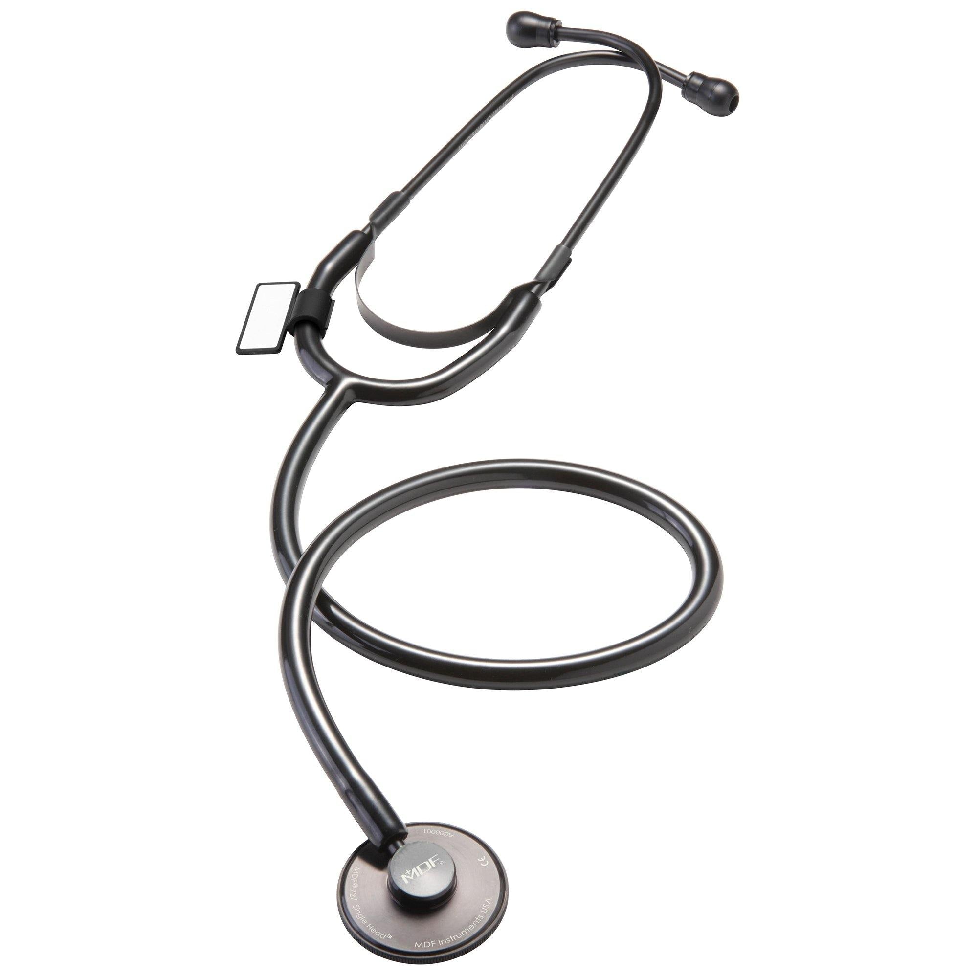 Premium Single Head Stethoscope - Blackout Black | Ideal for Medical Professionals, Nursing Students & Home Health Care