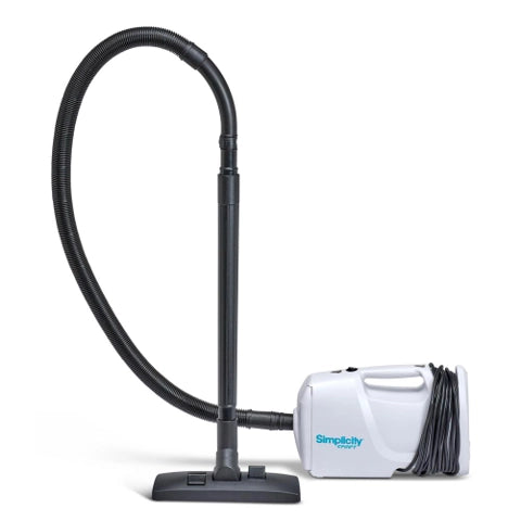 Simplicity Sport Bagged Canister Vacuum Cleaner - Powerful Lightweight Cleaning for Hardwood Floors & Carpets | Perfect for Home, Office & Pet Hair Removal