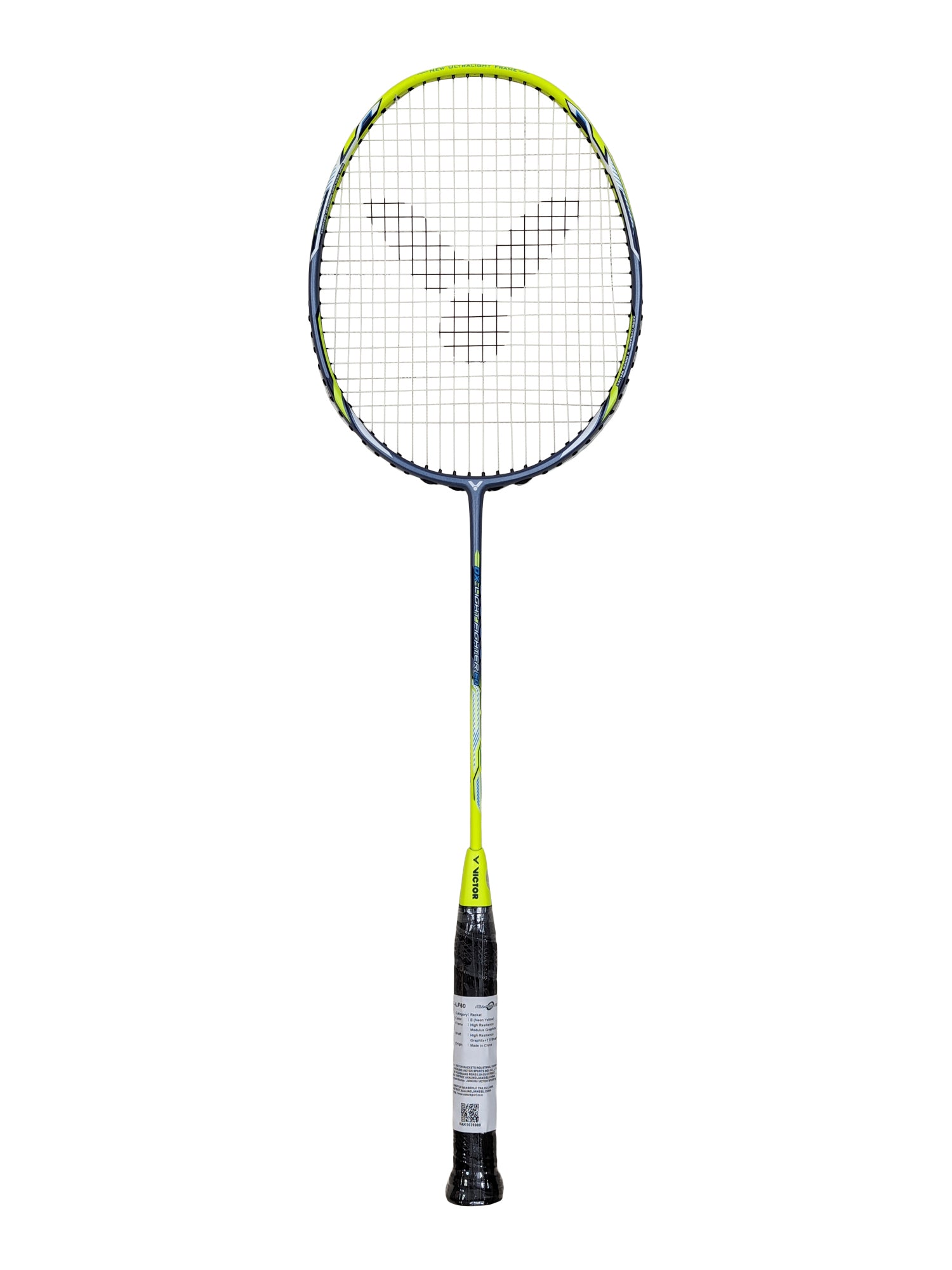 Victor DX LF60 Badminton Racket (Pre-Strung) - Professional Carbon Fiber Badminton Racket for Advanced Players - Perfect for Tournaments & Training Sessions