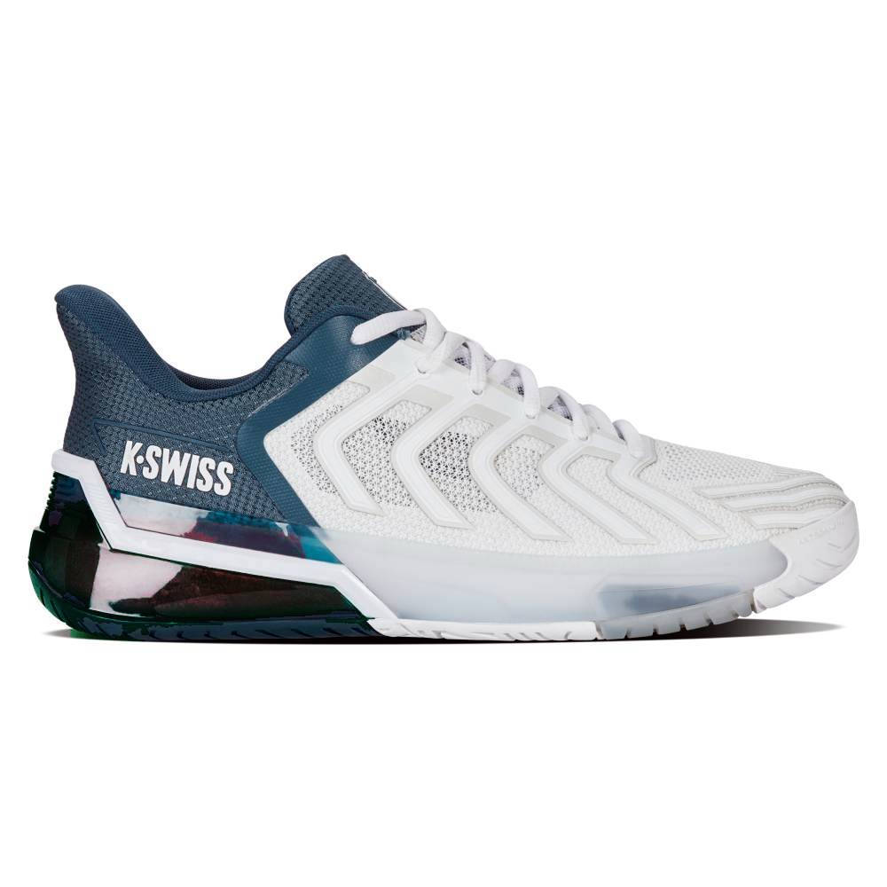 K Swiss Ultrashot 4 Men's Tennis Shoes - White/Stargazer | Lightweight Performance Court Shoes for Men | Perfect for Tennis, Pickleball & Casual Wear