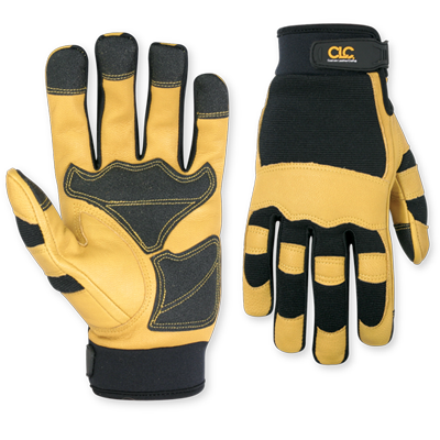 Premium CLC Top Grain Goatskin Leather Gloves with Reinforced Palm - Durable Work Gloves for Gardening, Construction & Outdoor Activities