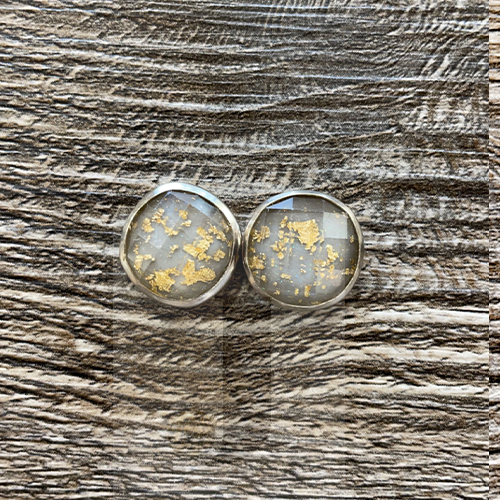 Grey & Gold Magnetic Hijab Pin - Secure & Stylish Headscarf Accessory for Muslim Women - Perfect for Daily Wear, Work, and Special Occasions