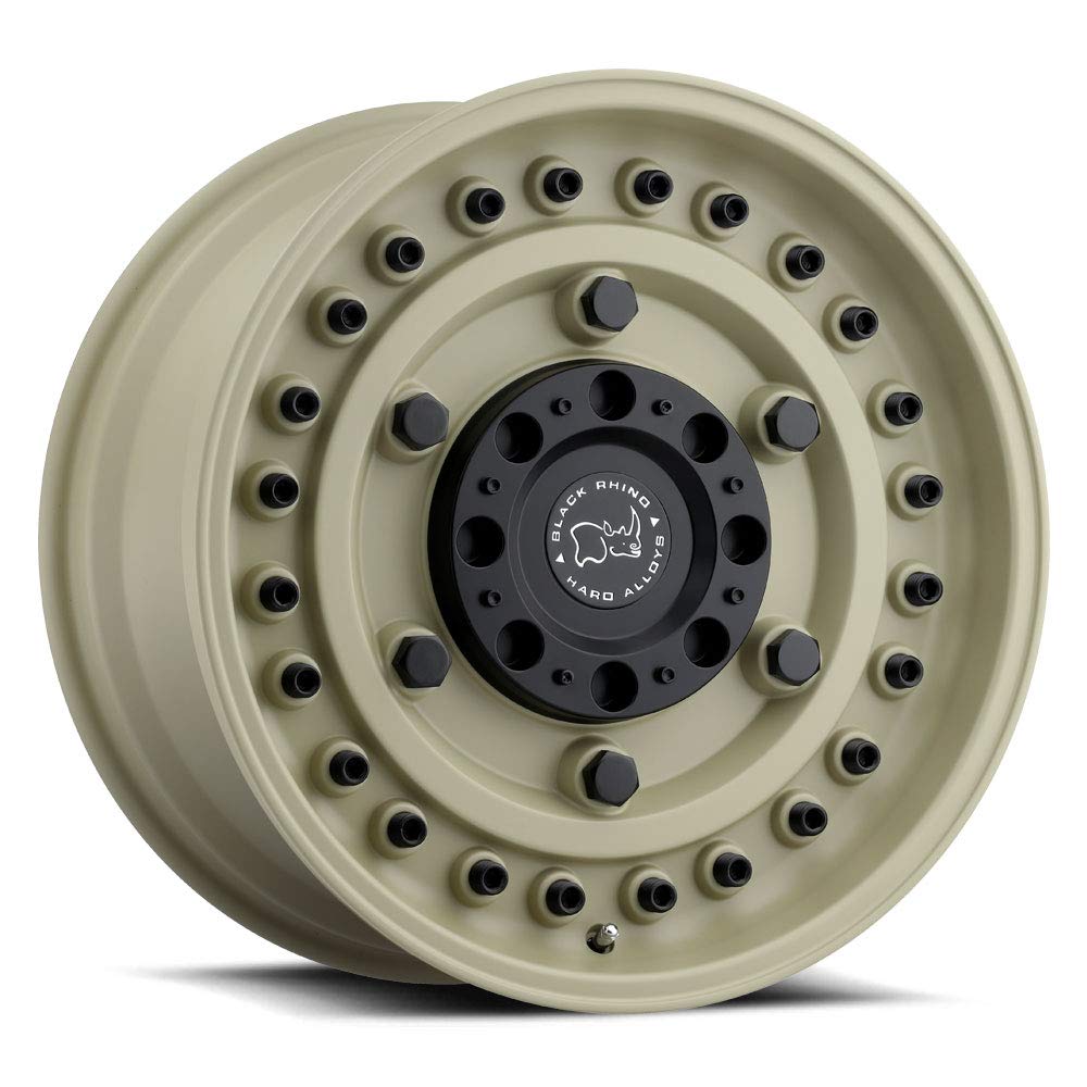 Black Rhino Armory 17x9.5 5x127 18mm Offset Matte Black Wheel Rims - 17 Inch Off-Road Wheels for Jeep Wrangler, Toyota Tacoma & 4x4 Trucks - Perfect for Desert Adventures & Off-Roading