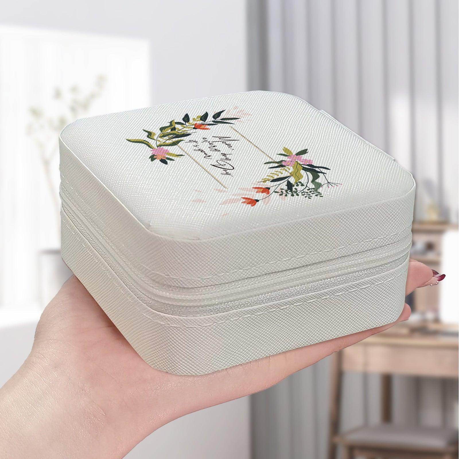 Mini Jewelry Box for Earrings & Rings - Elegant Storage Organizer with Secure Lid - Perfect for Travel, Gift Giving & Home Decor