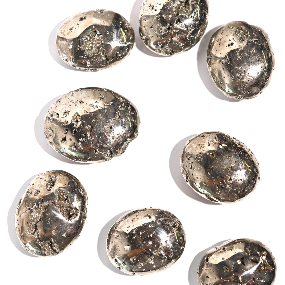 Natural Pyrite Palm Stone for Meditation & Healing - Stress Relief, Chakra Balancing & Positive Energy - Perfect for Reiki, Yoga & Spiritual Practices