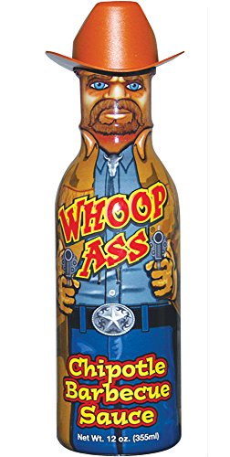 WHOOP ASS Chipotle Grilling BBQ Hot Sauce - Extreme Heat for Bold Flavors - Perfect Gourmet Gift for Wing Lovers - Ideal for Grilling, Barbecues & Spicy Food Challenges