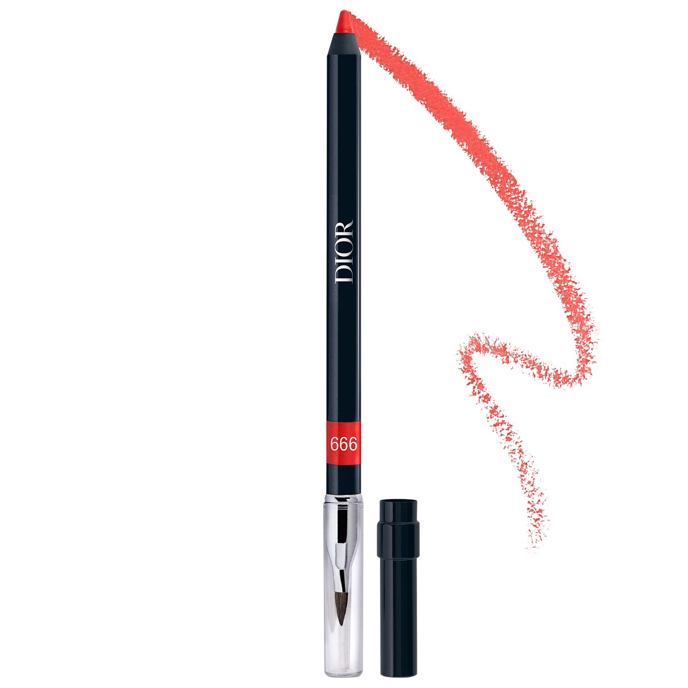 DIOR Rouge Dior Contour No Transfer Lip Liner Pencil - 999 The Iconic Red (New in Box) | Long-Lasting Matte Lip Liner for Everyday Wear & Special Occasions