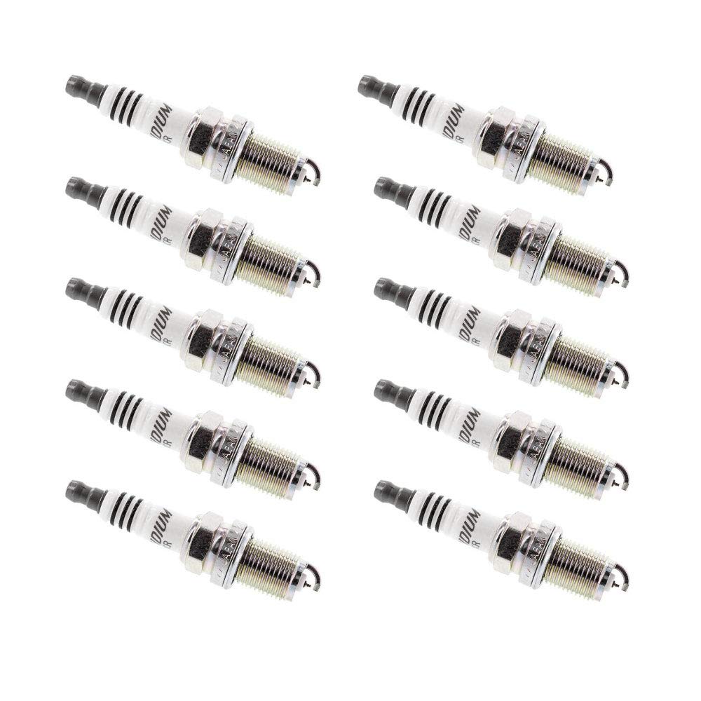 NGK Iridium IX Spark Plug ZFR5FIX-11 (10 Pack) - Compatible with Dodge RAM 2500 BASE 1994-1996 8.0L/488 V10 Engine - High Performance Spark Plugs for Better Fuel Efficiency & Engine Power - Ideal for Off-Roading, Towing & Heavy-Duty Driving