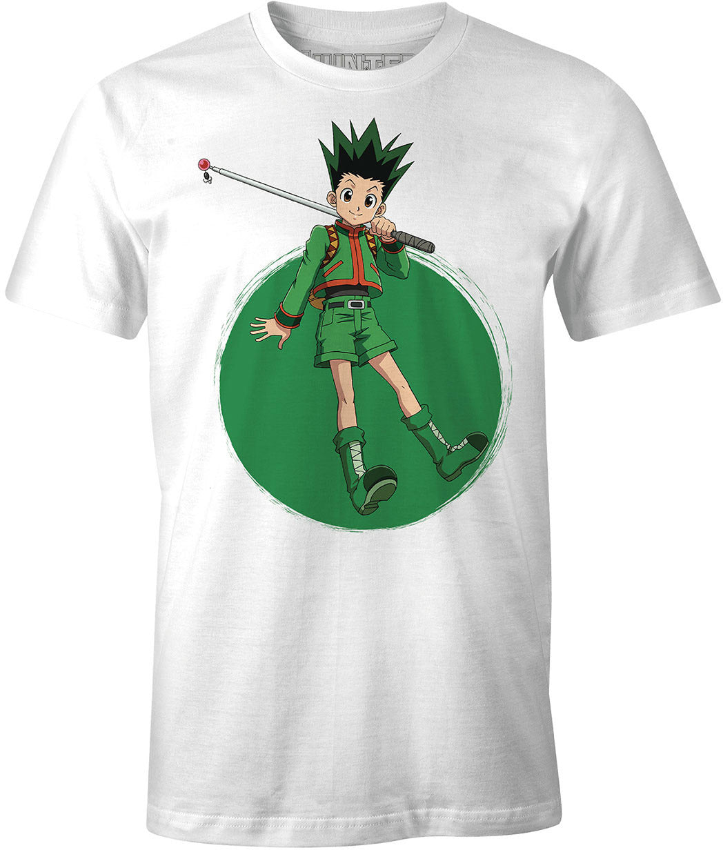 Hunter X Hunter Gon White T-Shirt - Anime Graphic Tee for Men & Women - Perfect for Cosplay, Conventions, and Casual Wear