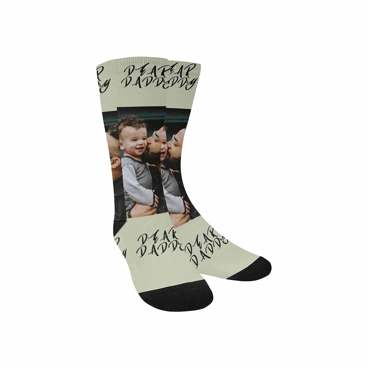 Personalized Photo Socks for Dad - Custom Father's Day Gift with Pet Face Print - Comfortable & Funny Men's Socks for Gifts, Holidays & Everyday Wear