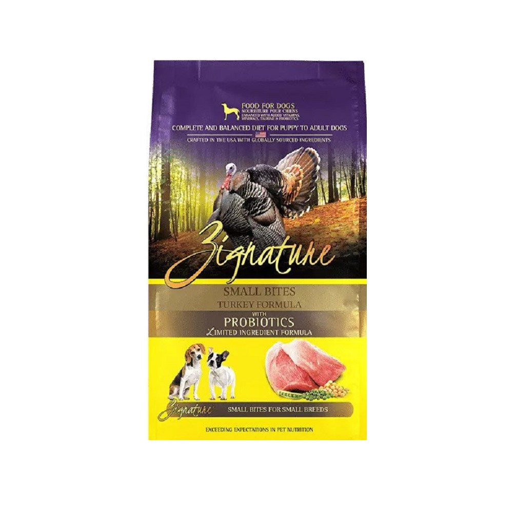 Limited Ingredient Turkey Small Bites Dry Dog Food - Grain-Free, Hypoallergenic Treats for Sensitive Stomachs - Perfect for Training & Travel Snacks